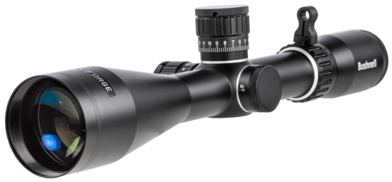 Bushnell Forge 2.5-15x50mm second focal plane rifle scope with non illuminated MOA reticle.